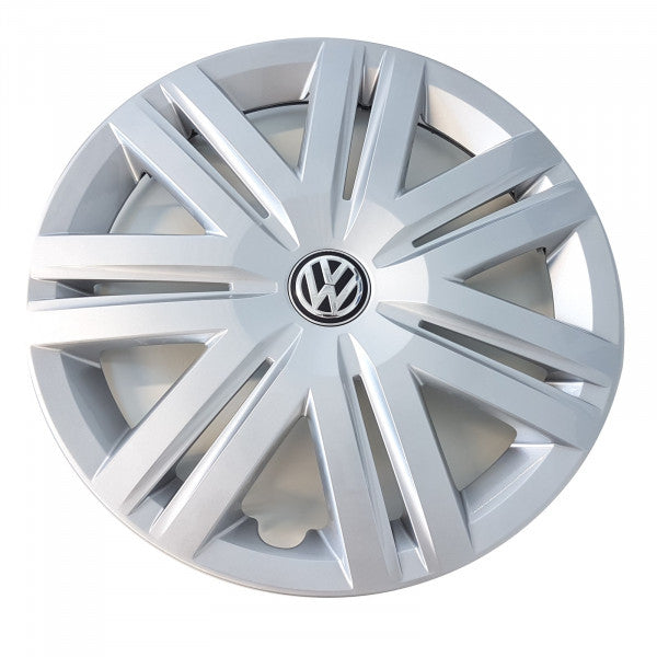 NEW GENUINE 2015-2020 VW VOLKSWAGEN POLO - 14" STEEL WHEEL COVER TRIM RING UNIT SILVER 6C0601147BYTI