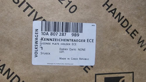 NEW GENUINE 2020-2024 VW ID.3 - FRONT BUMPER LICENSE PLATE HOLDER UNIT