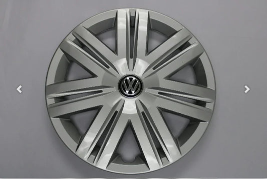 NEW GENUINE 2015-2020 VW VOLKSWAGEN POLO - 14" STEEL WHEEL COVER TRIM RING UNIT SILVER 6C0601147BYTI