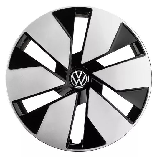 NEW GENUINE 2022-2025 VW VOLKSWAGEN ID.BUZZ - 18" STEEL WHEEL COVER TRIM RING SET SILVER 10A071458BWZG